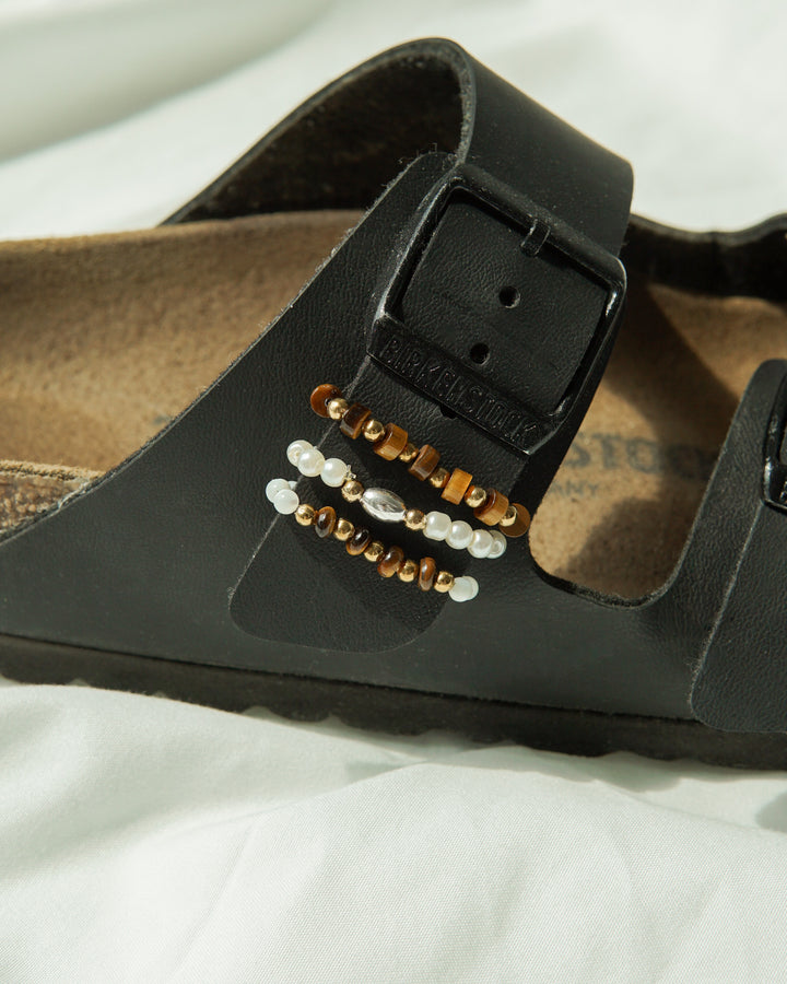 Rustic Pearl ☼ Shoe Charm Set