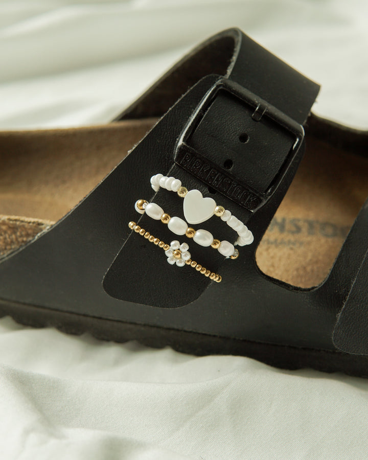 Golden Bloom ☼ Shoe Charm Set