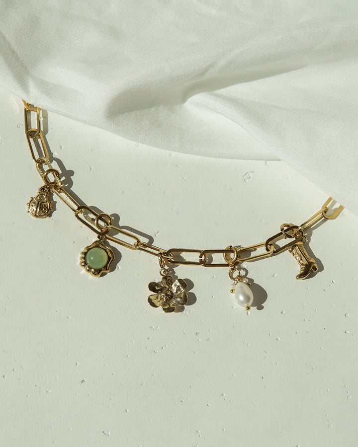 Golden Bloom Charms • Kette